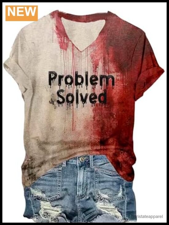 Tops - Hocus Pocus Halloween Graphic Tee Women V-Neck Short Sleeve Witch Shirt